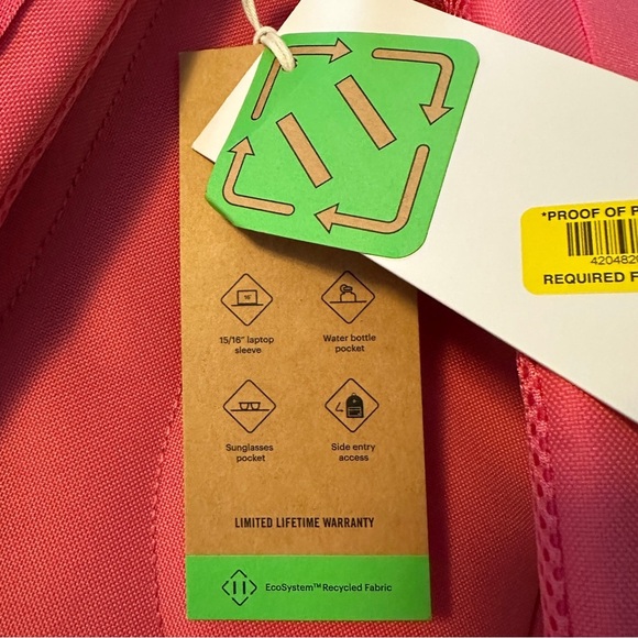 Herschel Lil America Mid. 15” laptop.hot pink - Picture 5 of 6